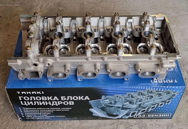 Головка блока 406,405,409 в сборе 5 опор ГАЗ+БЕНЗИН TKG-1003007-61 TANAKI Головка блока 406,405,409 в сборе 5 опор ГАЗ+БЕНЗИН TKG-1003007-61 TANAKI
