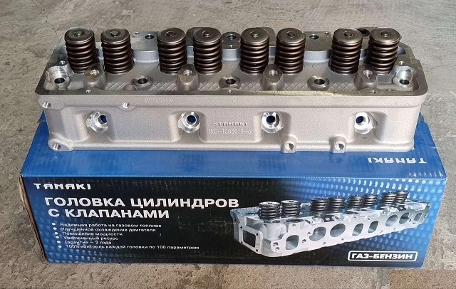 Головка блока УМЗ-4216 ЕВРО-3/4 с клапанами под ГБО TANAKI TKG-1003012-66 Головка блока УМЗ-4216 ЕВРО-3/4 с клапанами под ГБО TANAKI TKG-1003012-66
