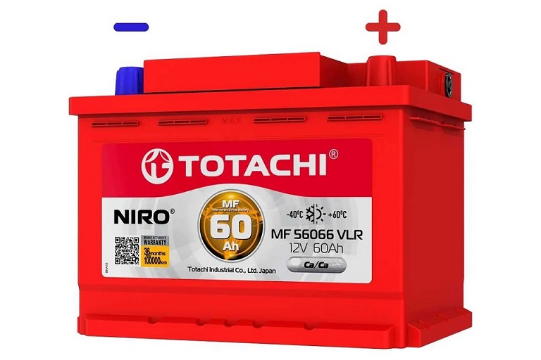 Аккумулятор 6СТ- 60А/ч TOTACHI NIRO MF о/п Аккумулятор 6СТ- 60А/ч TOTACHI NIRO MF о/п