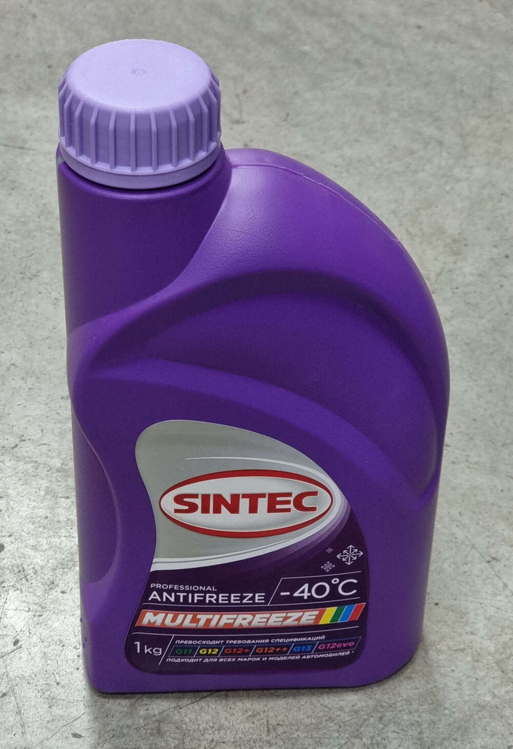 Антифриз 1кг красный G-12 SINTEC MULTI FREEZE ALL фиолетовый УНИВЕРСАЛЬНЫЙ Антифриз 1кг красный G-12 SINTEC MULTI FREEZE ALL фиолетовый УНИВЕРСАЛЬНЫЙ
