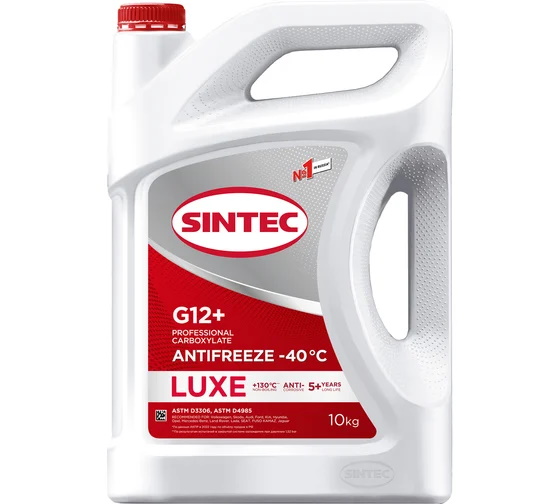Антифриз 10 кг красный G-12 SINTEC LUX Антифриз 10 кг красный G-12 SINTEC LUX