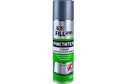Очиститель стекол с антистатическим эффектом (аэрозоль; 335 мл) FILL INN FL014 Очиститель стекол с антистатическим эффектом (аэрозоль; 335 мл) FILL INN FL014