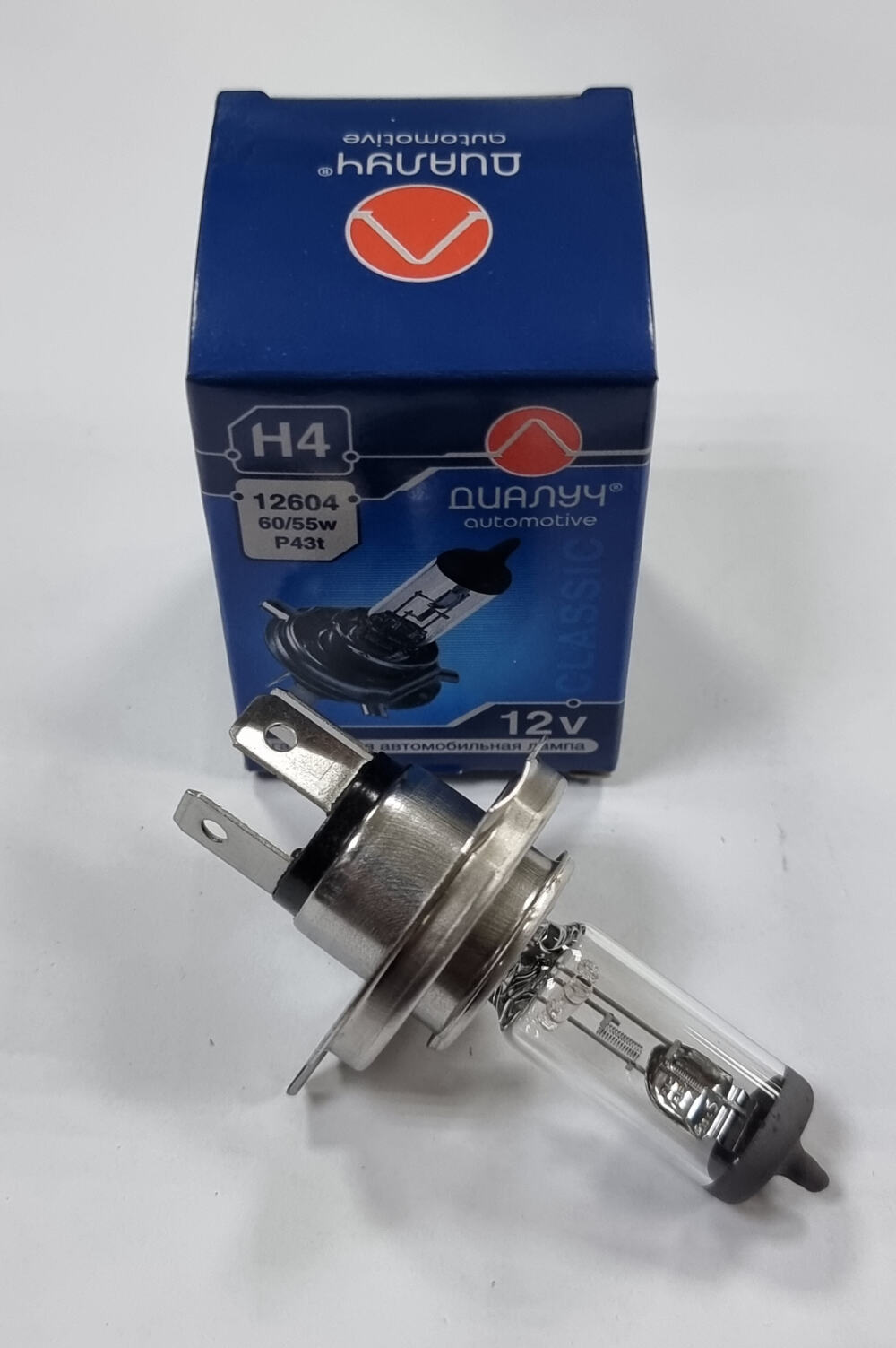 Автолампа 12 v Н4 60/55w ДИАЛУЧ P-43 ( 52420, 6072 ) Автолампа 12 v Н4 60/55w ДИАЛУЧ P-43 ( 52420, 6072 )