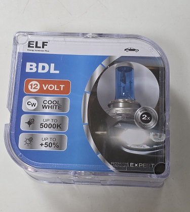 ��������� 12 v �4 60/55w ELF P43t �������� +50% COOL WHITE 8411BDL SET ����� ���� 