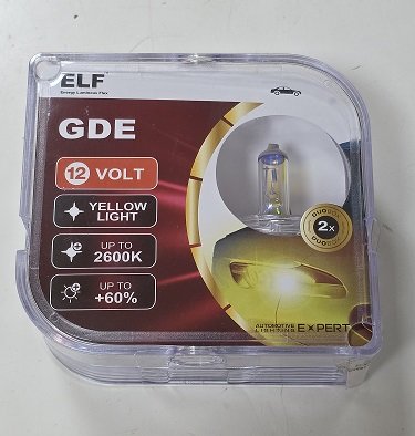 ��������� 12 v �7 55w ELF P�26d �������� +60% YELLOW LIGHT  ������ ���� 8711GDE SET 